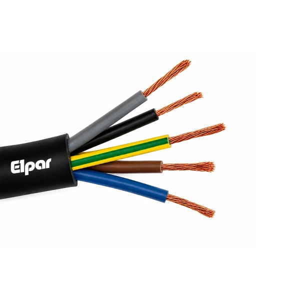 Przewód OW 5x1 gumowy czarny H05RR-F 300-500V Elpar.webp