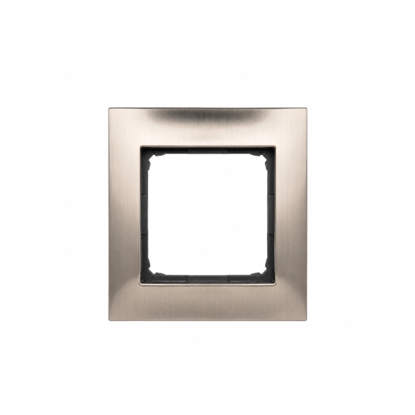Ramka pojedyńcza metalowa Simon 54, inox, metal - DR1-61.webp