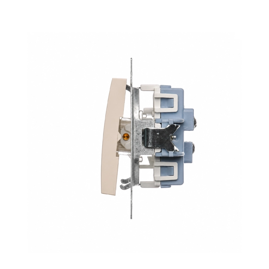 Łącznik schodowy podwójny z podświetleniem LED, Simon 54 (moduł), 10AX, zaciski śrubowe, złoty mat - DW62L.0144-3.webp