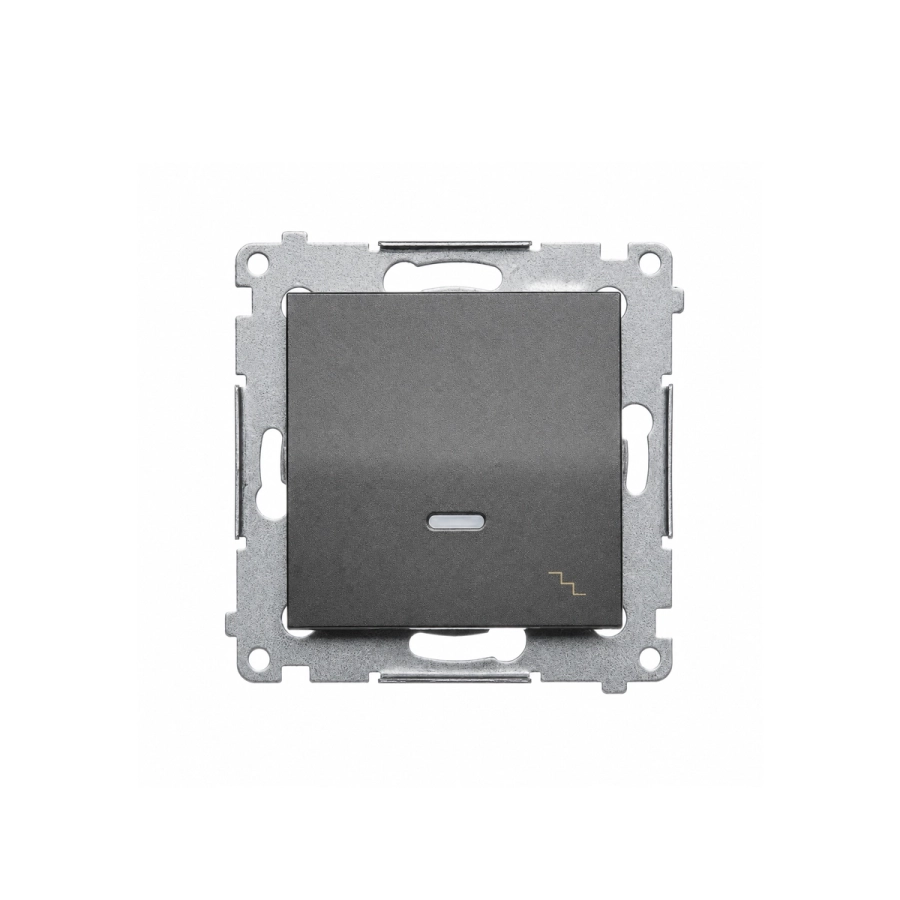 Łącznik schodowy z podświetleniem LED, Simon 54, (moduł), 10AX, szybkozłącza, antracyt - DW6L.01-48.webp