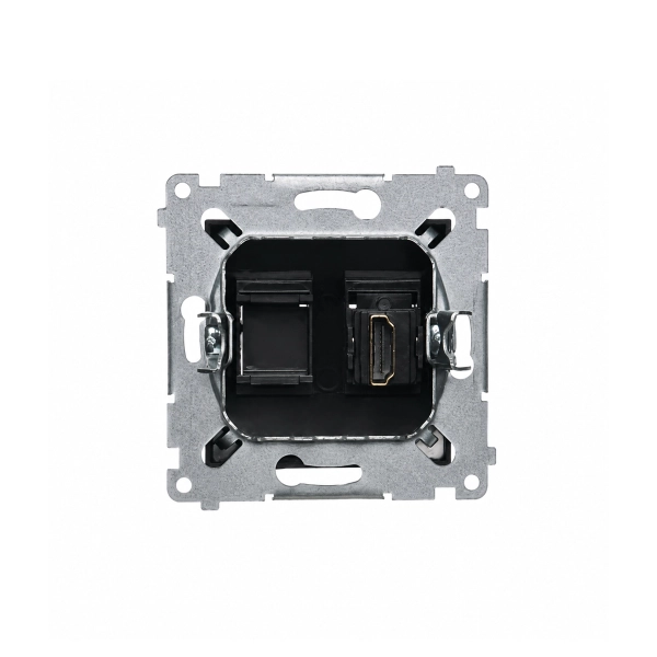 Gniazdo HDMI pojedyncze, Simon 54, czarny mat - DGHDMI.01-49-2.webp