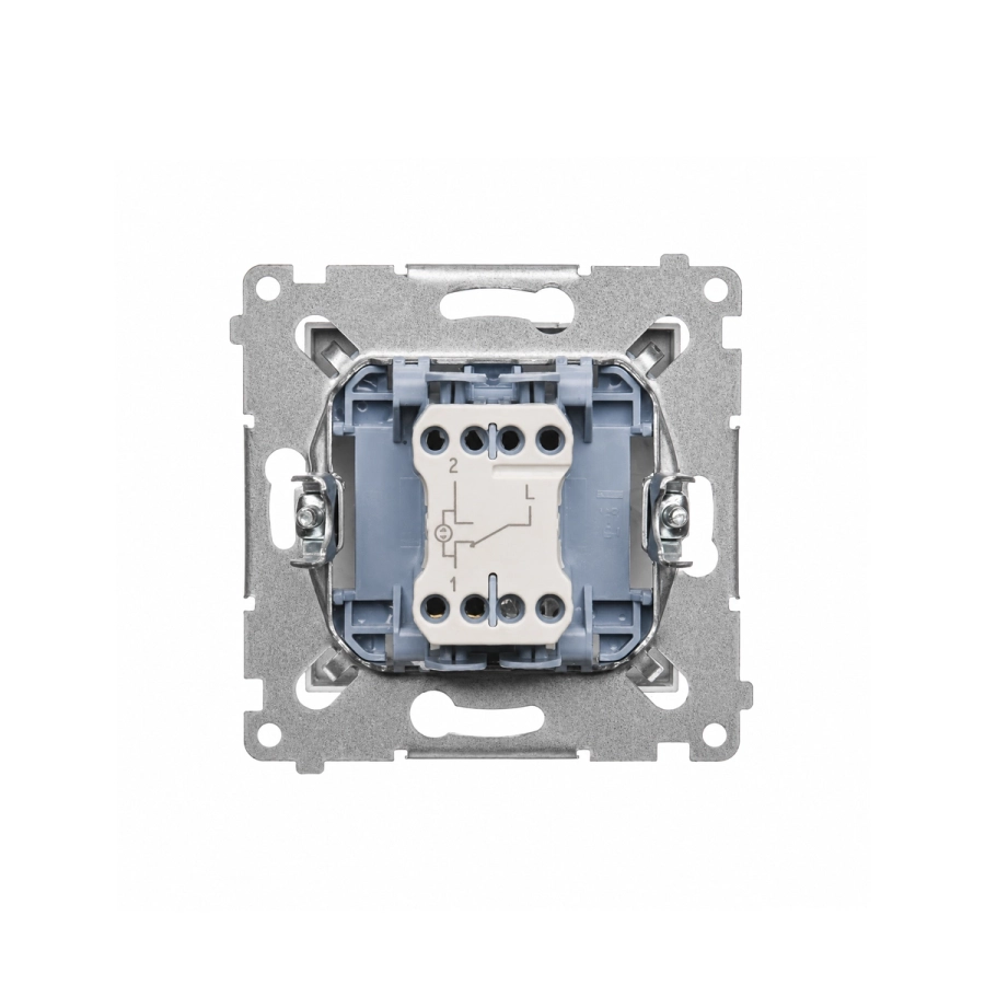 Łącznik schodowy z podświetleniem LED, Simon 54, (moduł), 10AX, szybkozłącza, srebrny mat - DW6L.01-43-2.webp