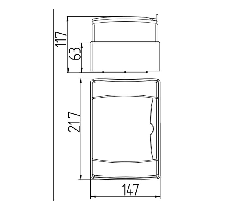 Rozdzielnica natynkowa Galant Plus 1x4 IP65 N+PE 1601-01-2.webp