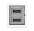 Rozdzielnica elektryczna natynkowa Galant Plus 2x12 IP65 N+PE 1605-01-1.webp