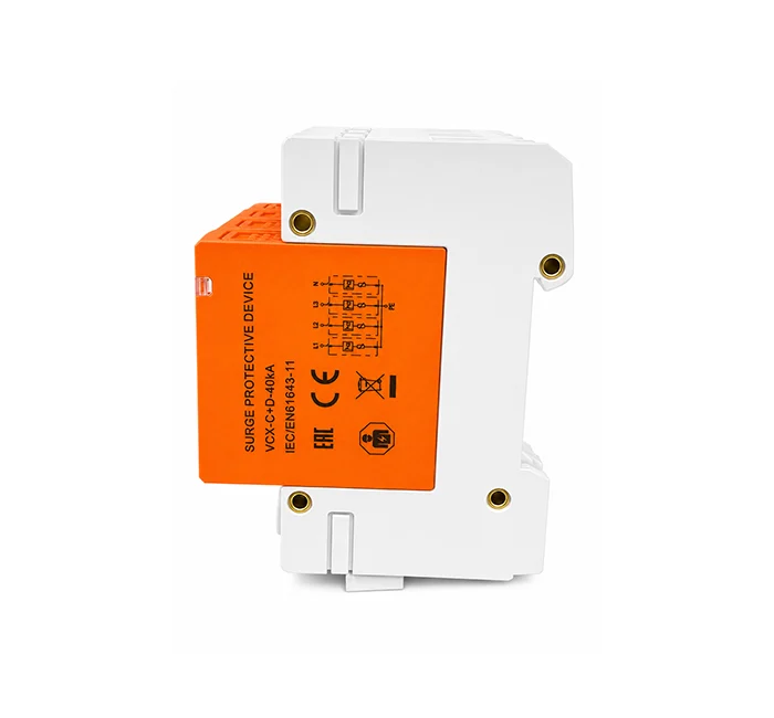 Ogranicznik przepięć 4P C+D (T2+T3) 275V 40 kA AC VCX-3.webp
