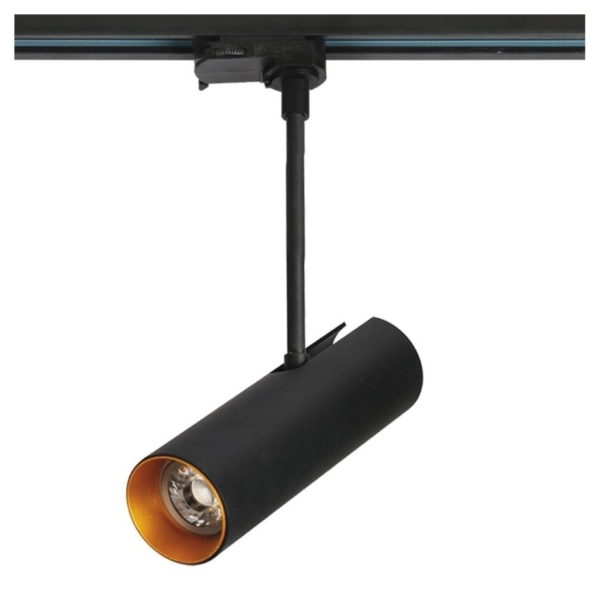Reflektor do szynoprzewodu AZzardo 3Line Lens GU10 Czarna-Złota AZ3512.webp