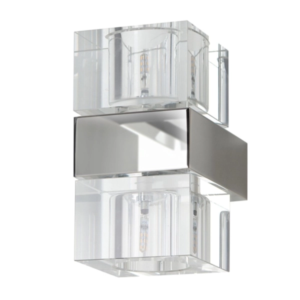 Kinkiet szklany-metalowy AZzardo Box 2 AZ0035.webp