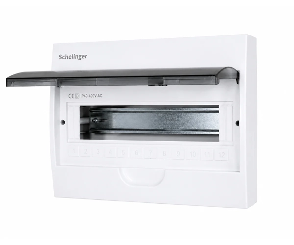 Rozdzielnica natynkowa Schelinger 1x12P zaciski 12N+12PE IP40-1.webp