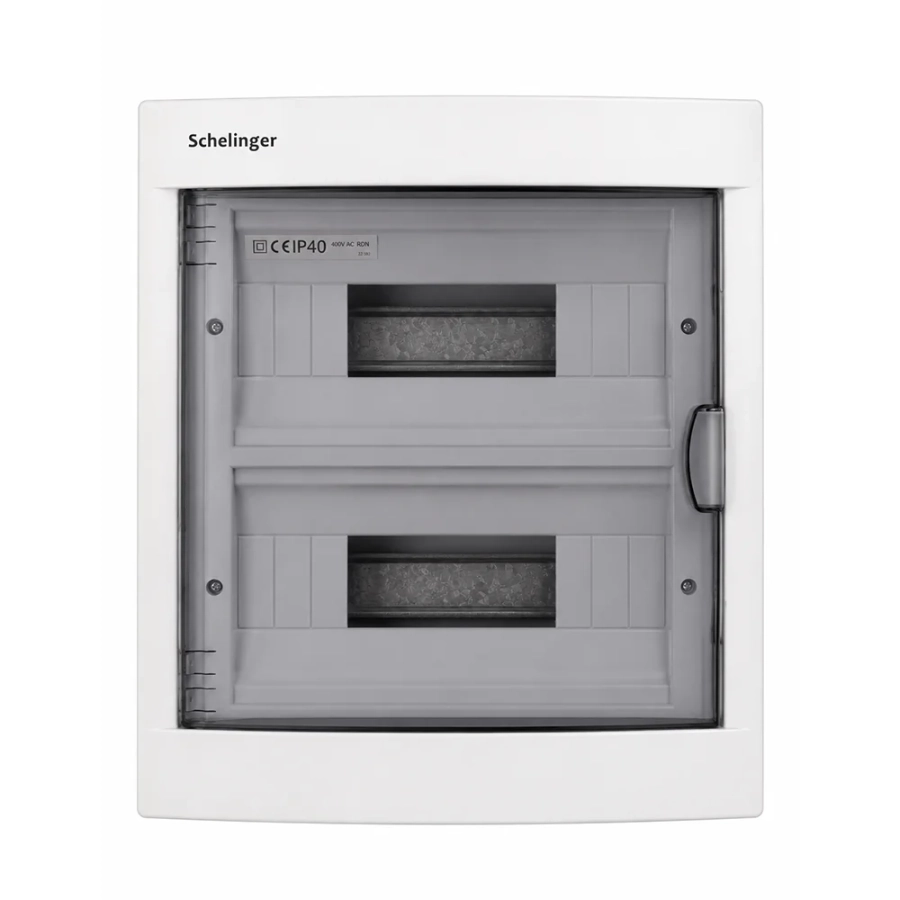 Rozdzielnica natynkowa Schelinger 2x12P zaciski 24N+24PE IP40-1.webp