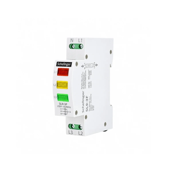 Lampka sygnalizacyjna 3-fazowa LED 230V SL9 Schelinger.webp
