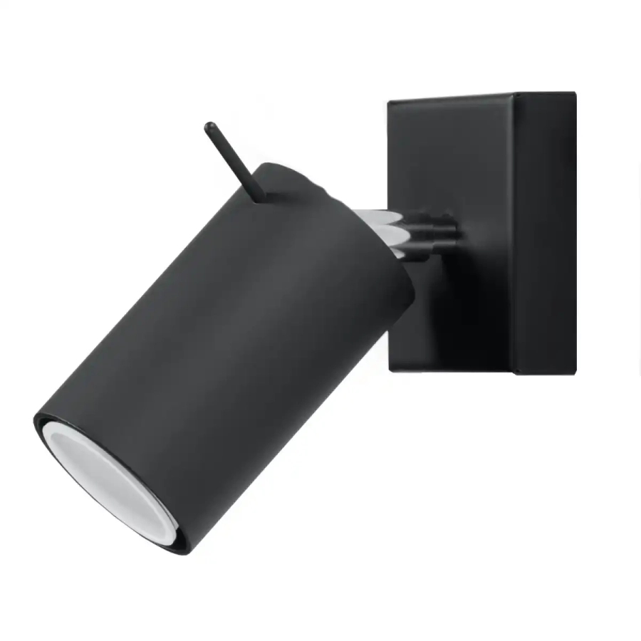 Kinkiet czarny Sollux Ring 1 SL.0091.webp