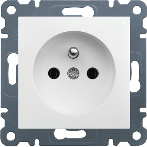 Lumina gniazdo elektryczne pojedyńcze białe