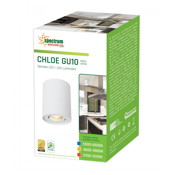 CHLOE okrągła biała SLIP004002