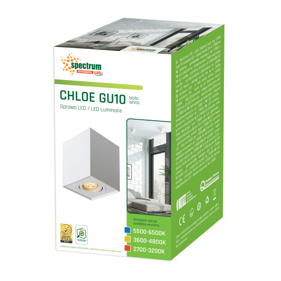 CHLOE kwadratowa biała SLIP004005