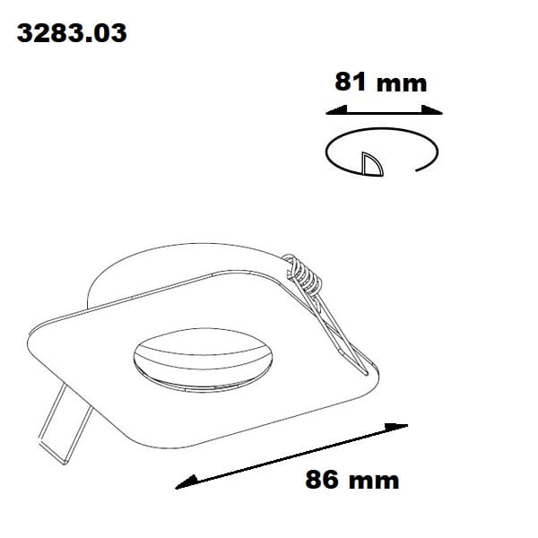 BPM Lighting Lucia Square 3283.03.