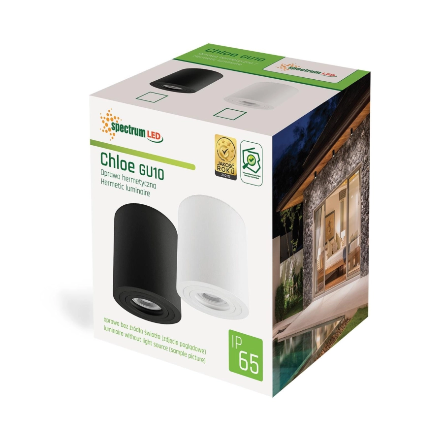 Wojnarowscy CHLOE oprawa sufitowa IP65 czarna SLIP005034