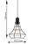 Italux Synthia Lampa wisząca Czarna model MDM2268-1