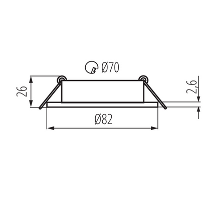 Kanlux DALLA CT-DTO50-B 22432