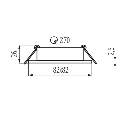 Kanlux DALLA CT-DTL50-B 22433