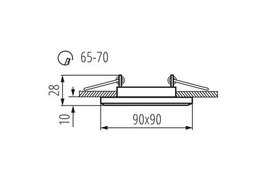 Kanlux MORTA CT-DSL50-SR 18512