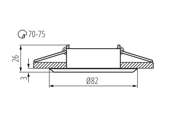 Kanlux GWEN CT-DTO50-B 18531