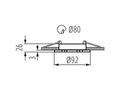 Kanlux SEIDY CT-DTO50-B 18288