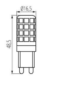 Kanlux Żarówka ZUBI LED 3,5W G9-WW 24520