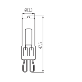 Kanlux Żarówka G9 GLASS LED2W-CW 26631