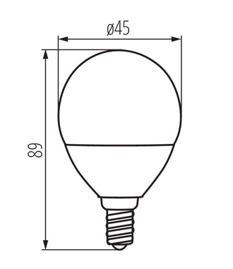 Kanlux Żarówka BILO HI 8W E14-NW 26763