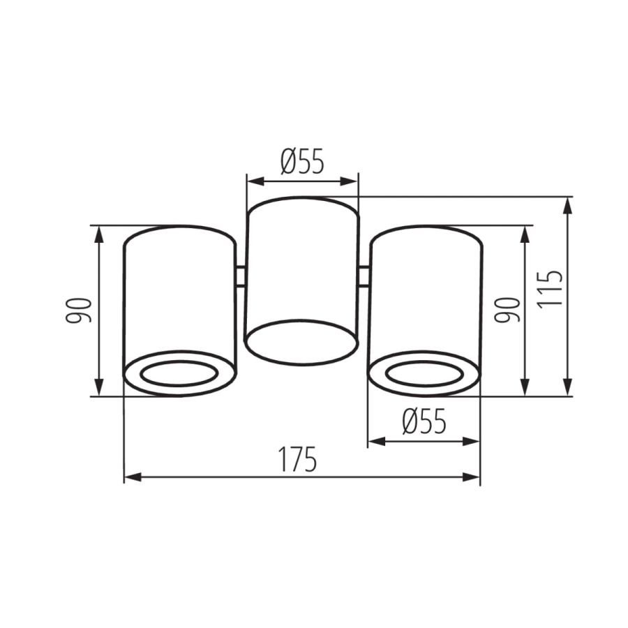 Blurro  2xGU10 CO-B 32952