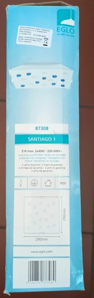 EGLO Plafon 87308 SANTIAGO I 2xE14/40W