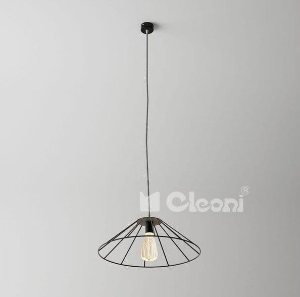 Lampa wisząca CLEONI Beja A1 czarna 1327A1E116