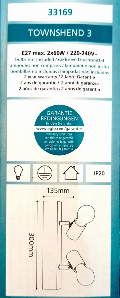 Plafon EGLO Townshend 3 33169