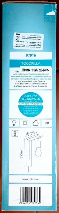 Kinkiet EGLO Tocopilla 97916