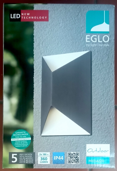 Kinkiet zewnętrzny EGLO Predazzo 93994