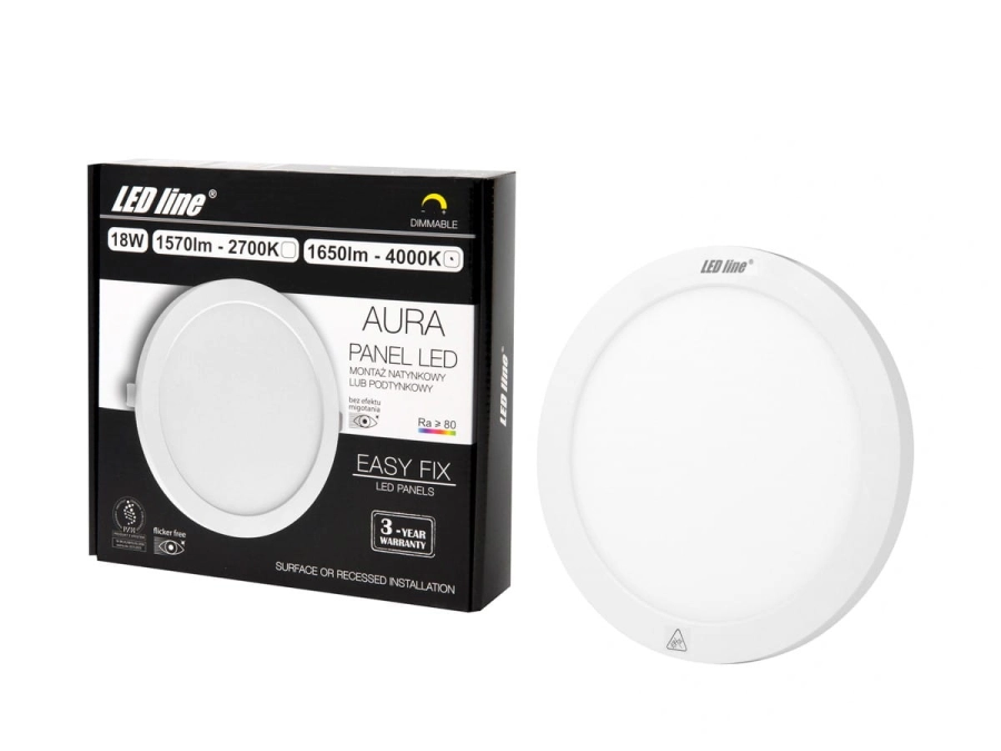 Panel LED line Easy Fix AURA ściemnialny 18W 1650lm 4000K 470058