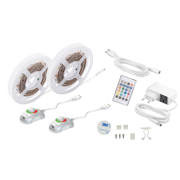 RGB taśma LED 18W 2X1,5M z czujką ruchu LUMAX LS504S