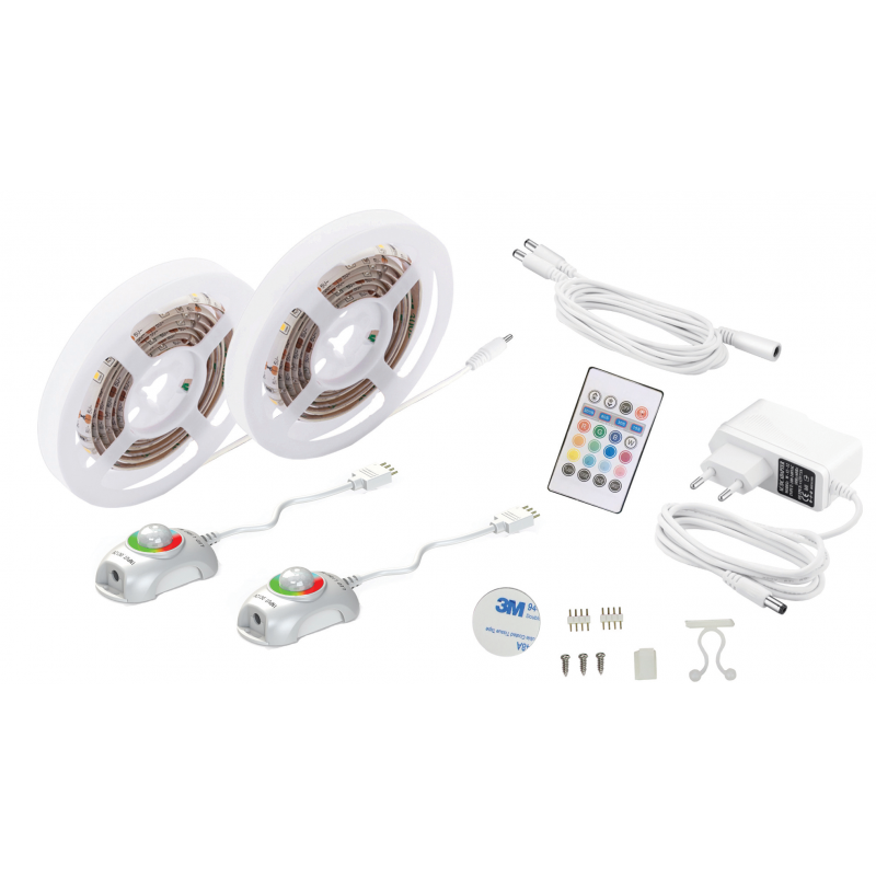 RGB taśma LED 18W 2X1,5M z czujką ruchu LUMAX LS504S