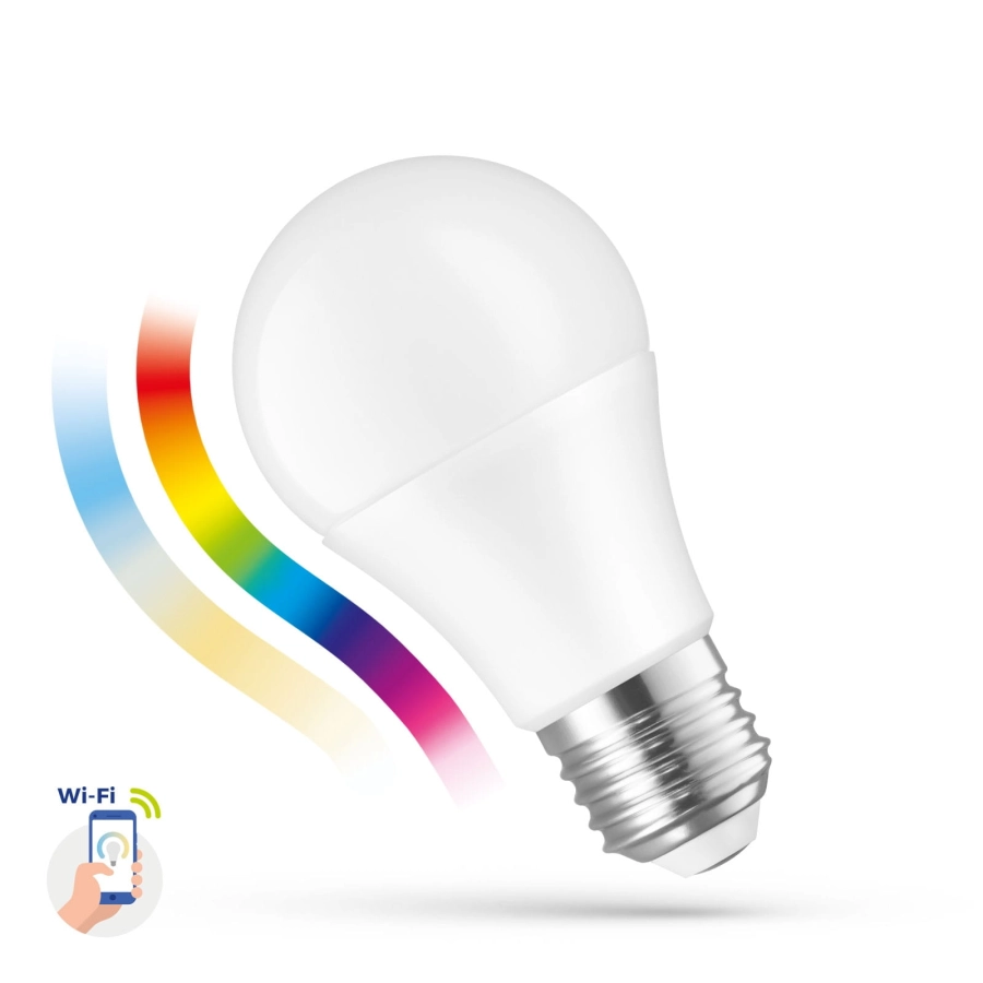 Spectrum LED GLS 9W E27 Wi-Fi SMART CCT/RGB WOJ14412