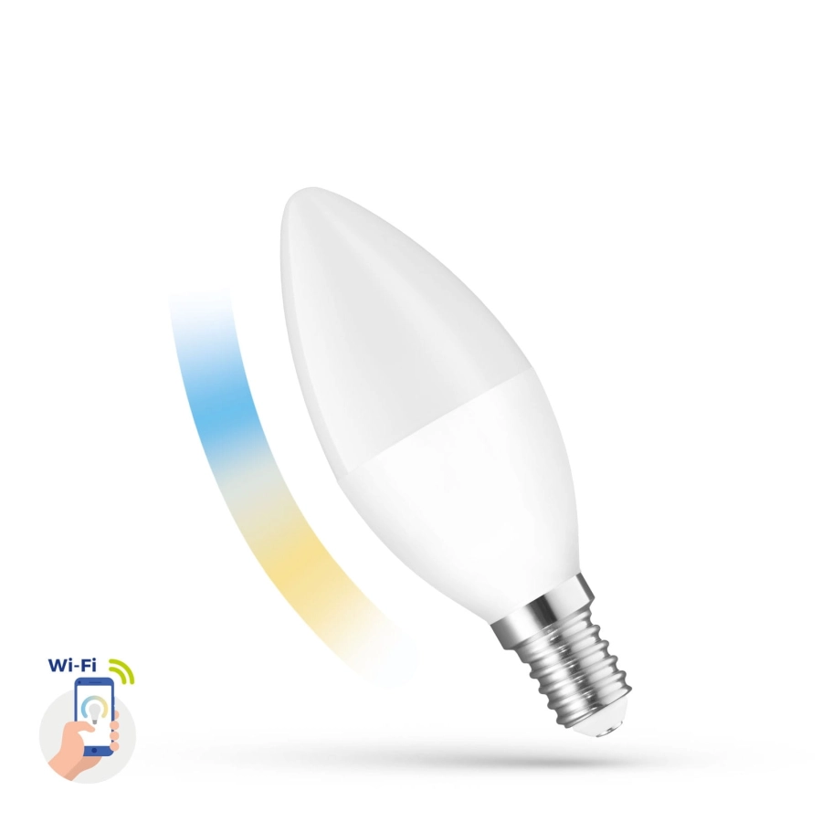 Spectrum LED 5W E14 Wi-Fi SMART CCT WOJ14413