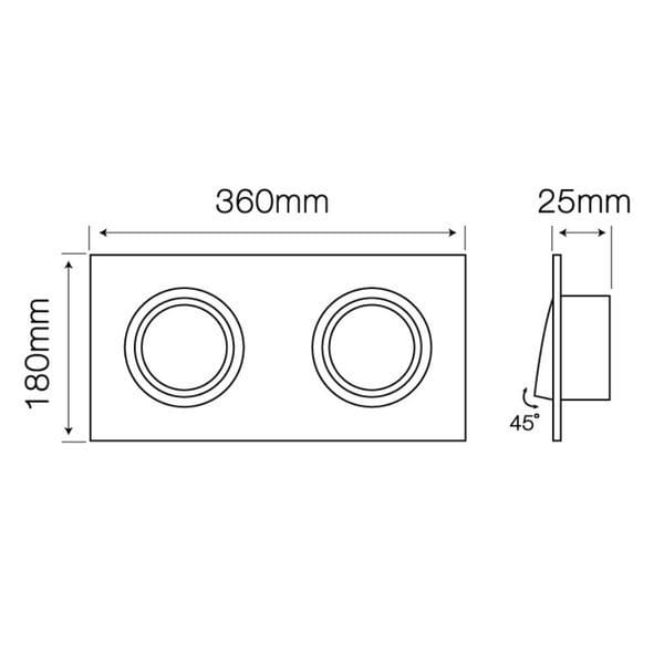 Led Line AR111 biały mat 248405