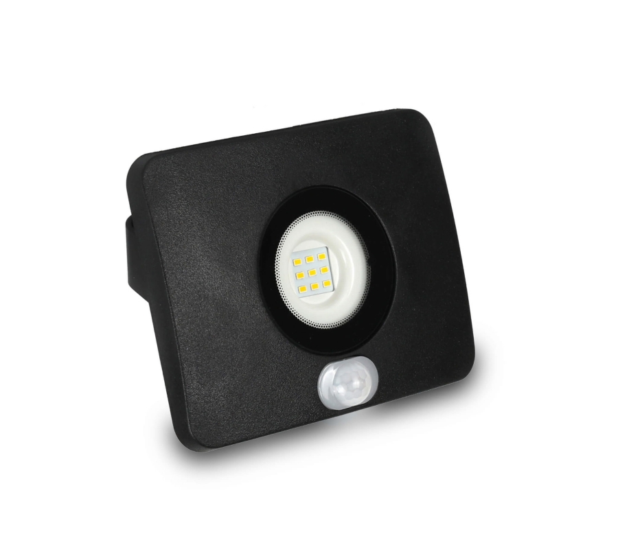 Surfi z czujnikiem 10W 700lm 3000K IP65 czarny LFL410BS