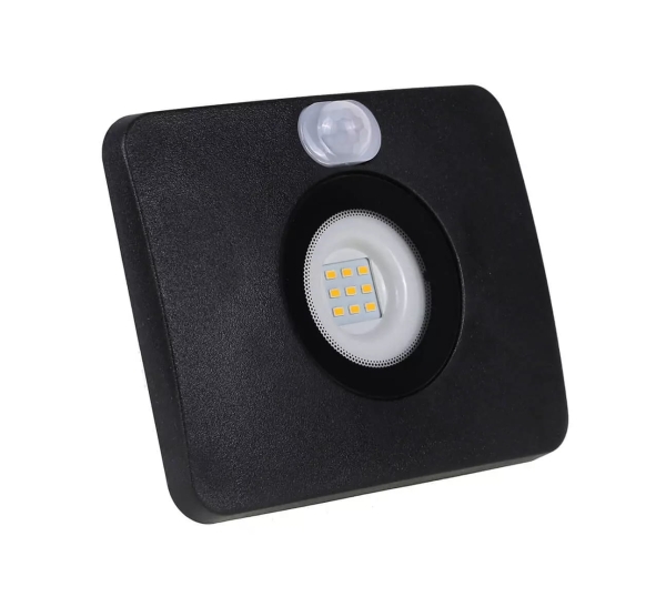 Surfi z czujnikiem 10W 700lm 3000K IP65 czarny LFL410BS