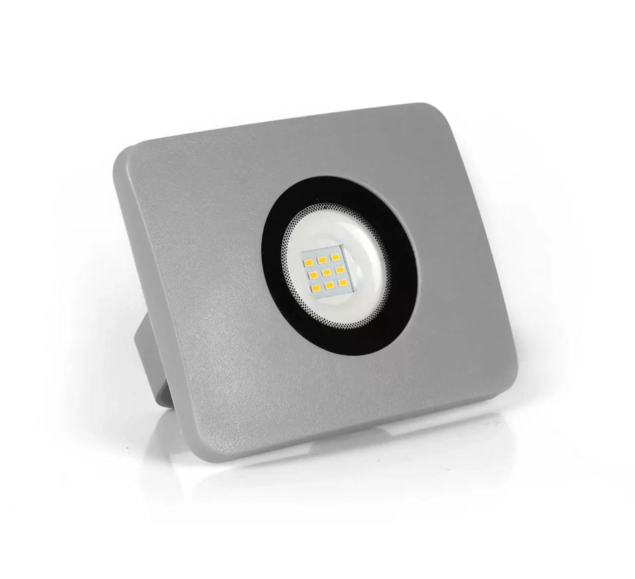 LUMAX naświetlacz LED Surfi 10W 700lm 3000K IP65 szary LFL410G