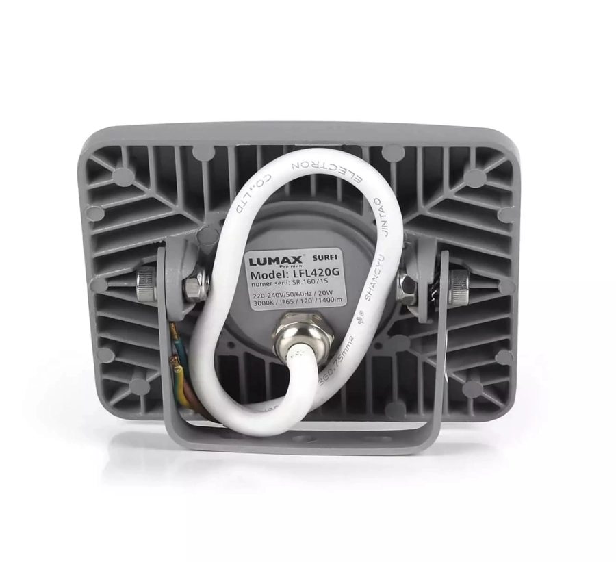 LUMAX naświetlacz LED Surfi 20W 1400lm 3000K IP65