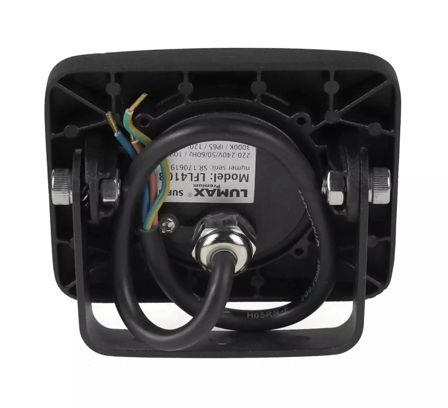 LUMAX naświetlacz LED Surfi 10W 700lm 3000K IP65 czarny LFL410B