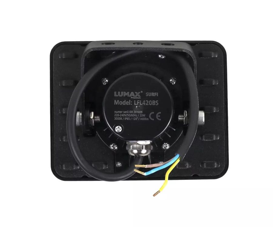 LUMAX naświetlacz LED Surfi z czujnikiem 20W 1400lm 3000K IP65