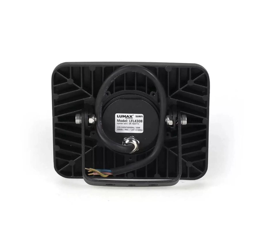 Surfi 30W 2100lm 3000K IP65 czarny LFL430B