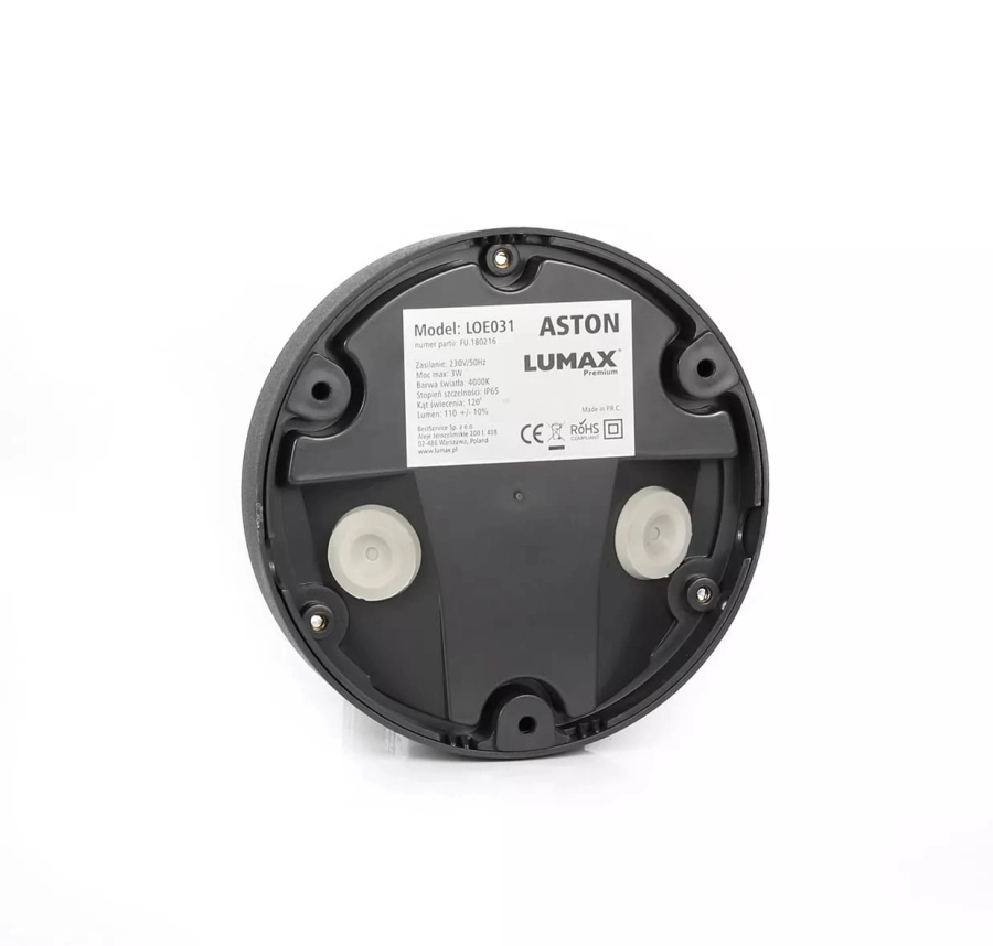 Kinkiet zewnętrzny LUMAX Aston 3W 110lm 4000K IP65 LOE031