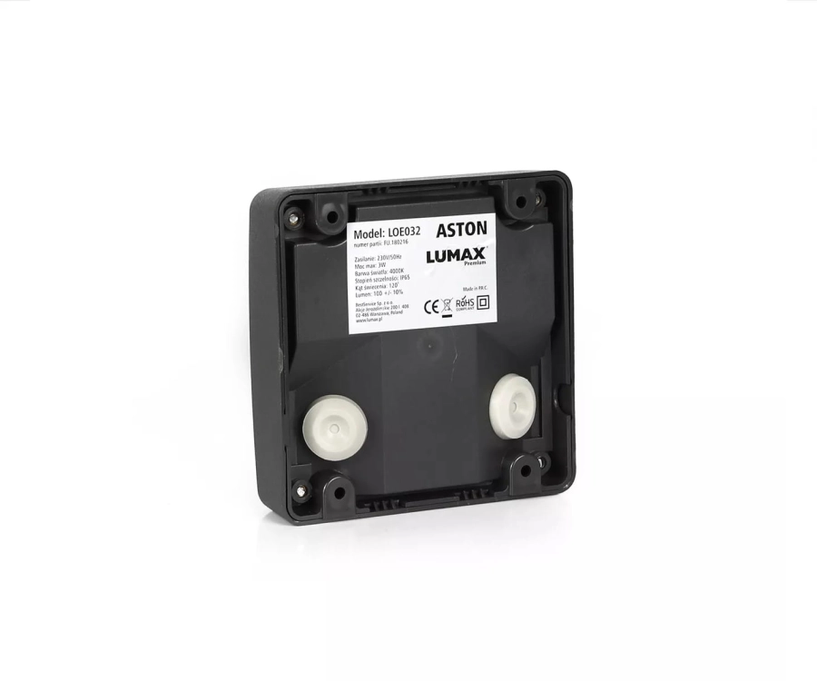 Kinkiet zewnętrzny LUMAX Aston 3W 100lm 4000K IP65 LOE032